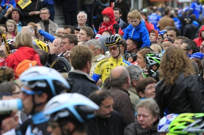 Matti Breschel at the start of the Tour of Flanders