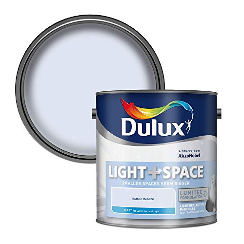 Dulux Light and Space Matt Emulsion Paint for Walls and Ceilings - Cotton Breeze 2.5 Litres