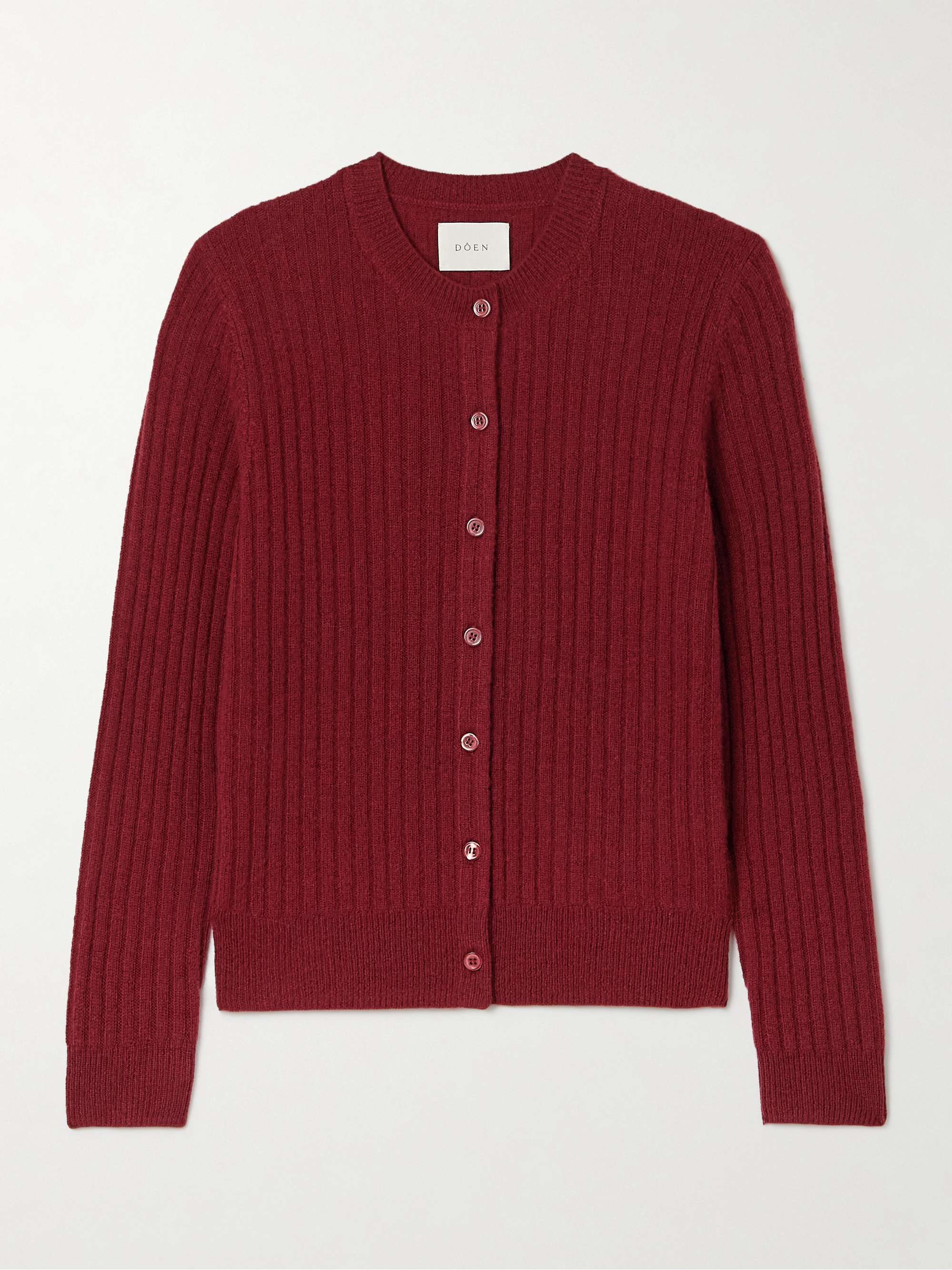 Danaë Ribbed Cashmere Cardigan