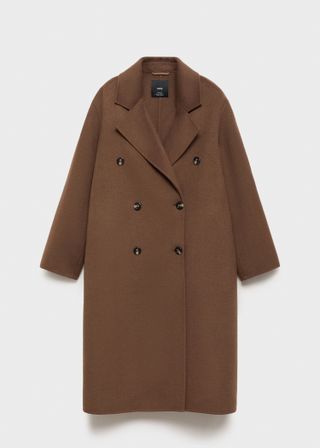 Double-Breasted Wool Coat - Women | Mango Usa