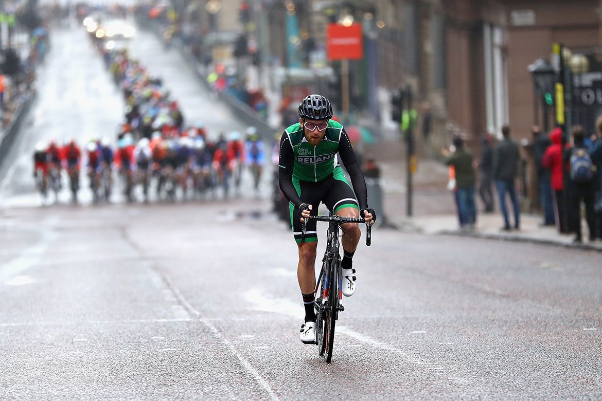 Robert-Jon McCarthy (Ireland) was in the break of the day