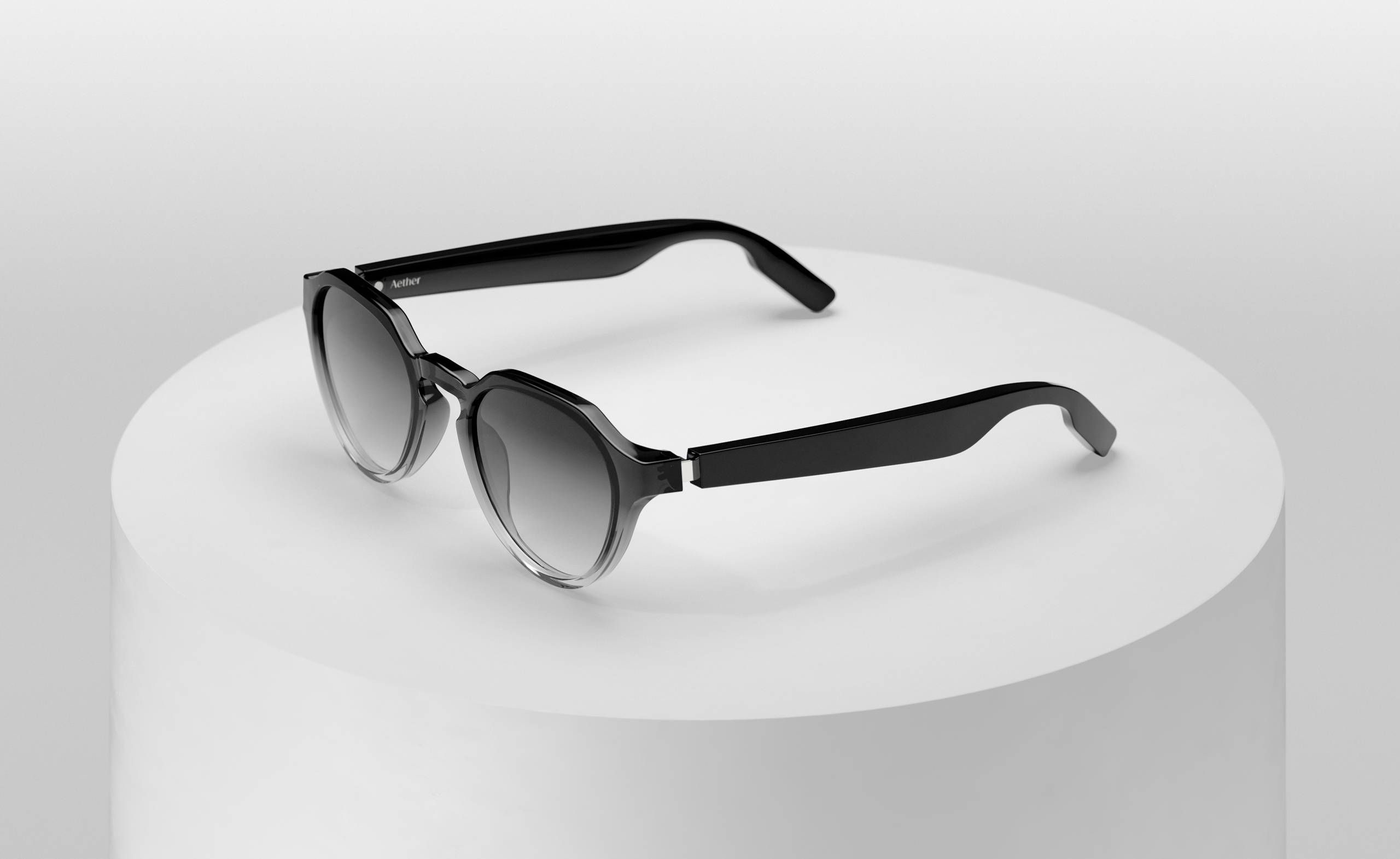 Aether Audio Eyewear Modern Angular Black Acetate Sunglasses - NWT Aether - Design & Innovation main image 3