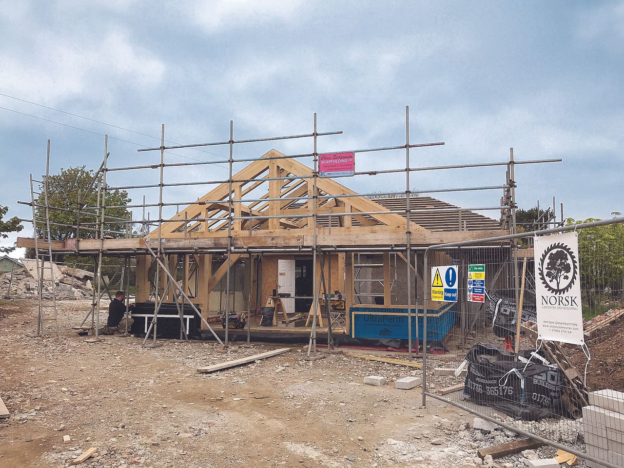during construction of extension