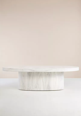 Large oval dining table from Anthropologie.
