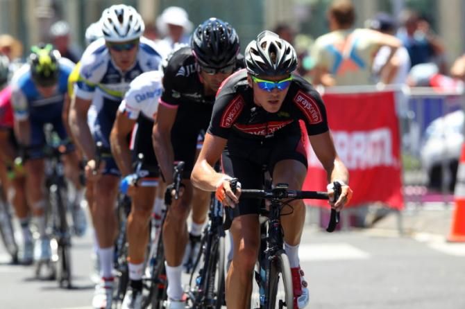 Tom Sculley (Grays Online) leads the bunch