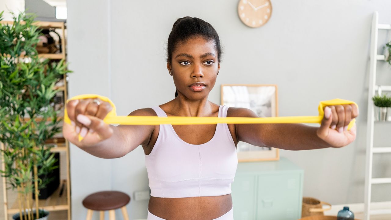 Resistance band workout