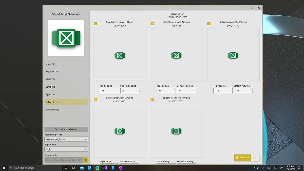 Uwp Asset Generator _ Create icons using Visual Studio’s asset ...