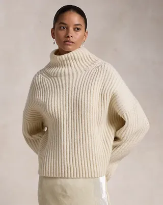 Ribbed Wool Cashmere Sweater