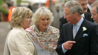 King Charles, Queen Camilla and Annabel Elliot Attend The 2007 Chelsea Flower Show