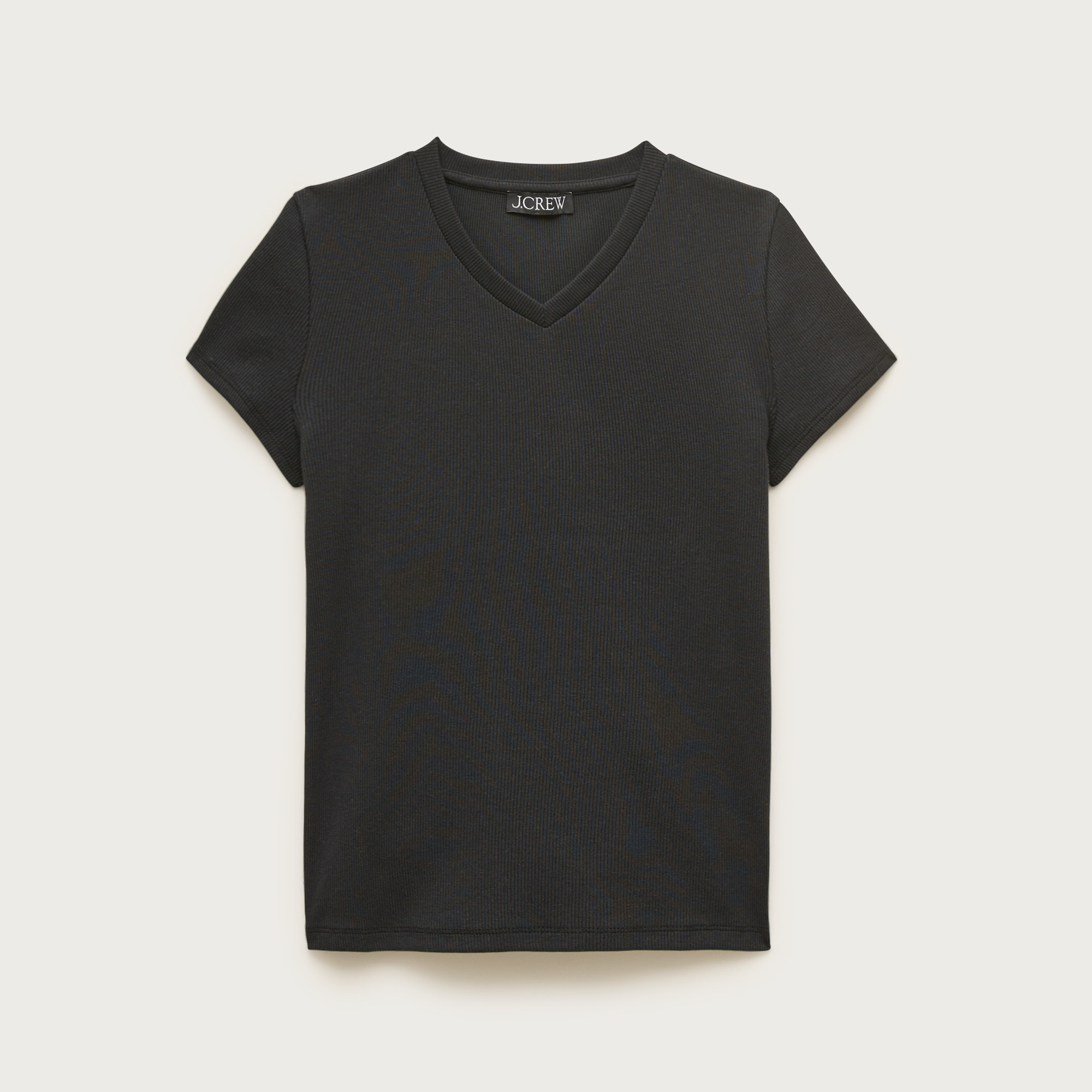 Perfect Rib High V-Neck T-Shirt