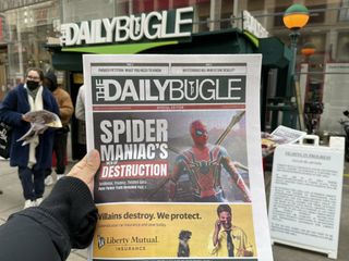 Spider-man No Way Home promotional material daily bugle