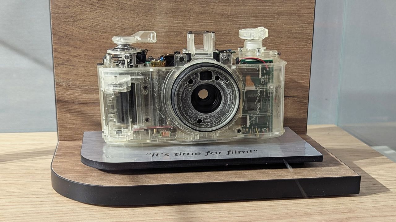 A Pentax 17 half-frame camera