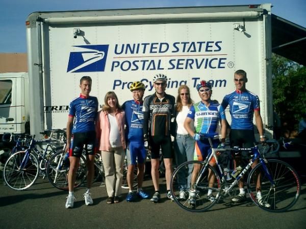 Kozo Shimano with a young Christian Vande Velde in US Postal kit.