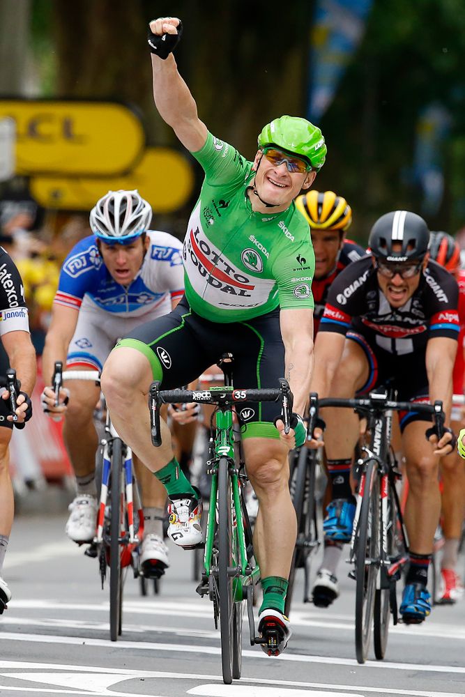 Andre Greipel wins stage 5 of the 2015 Tour de France.
