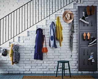 Under the stairs shoe and jacket storage by IKEA