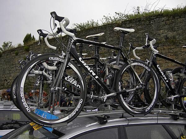 As if that already weren't enough there were also deep-section Shimano Dura-Ace wheels on top of the car&hellip;