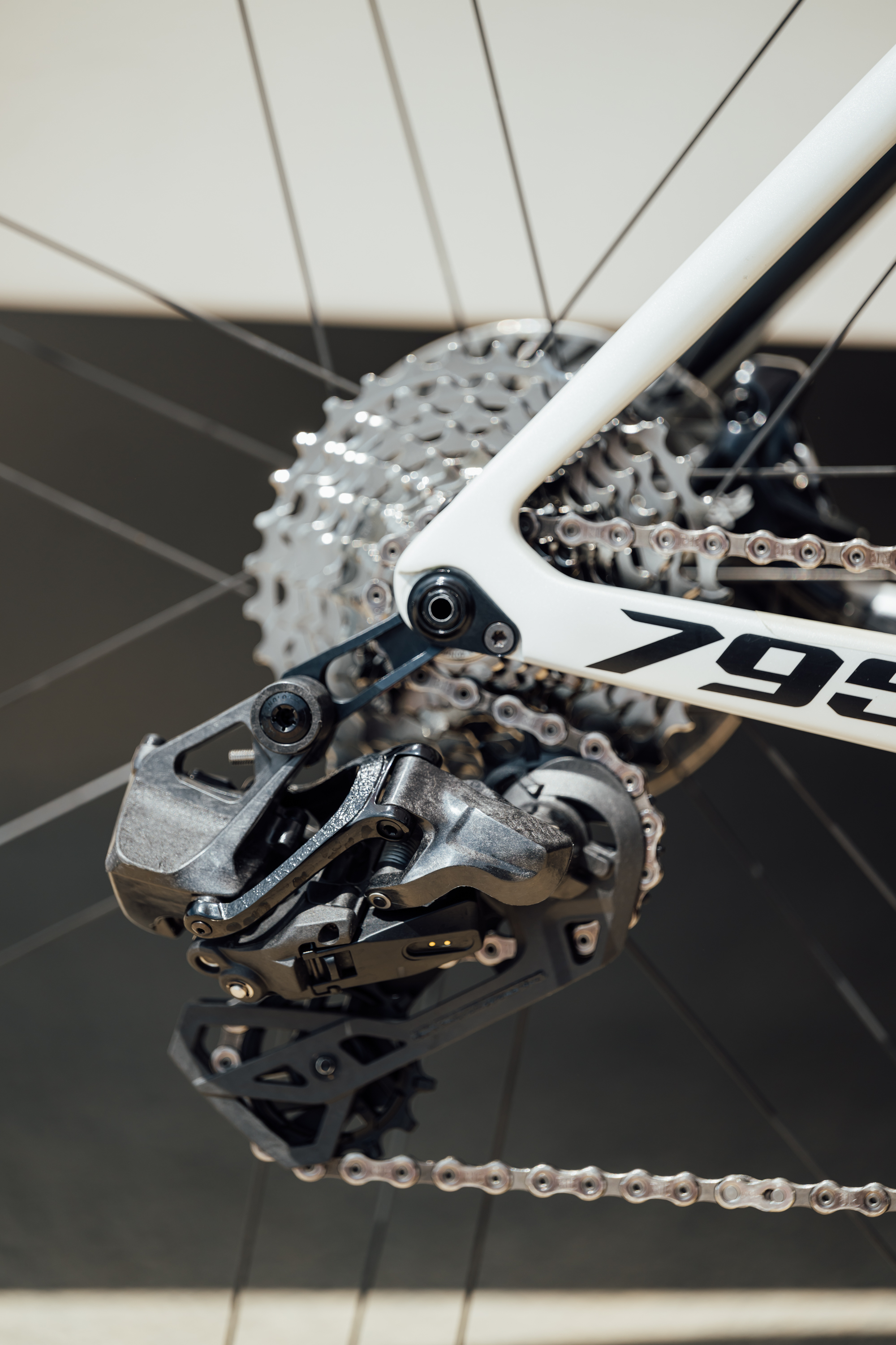 A close up of Campagnolo's new Super Record Wireless groupset