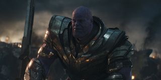 Thanos awaiting his foes