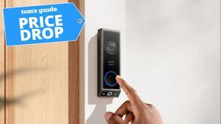 eufy dual video doorbell with a price drop tag on it