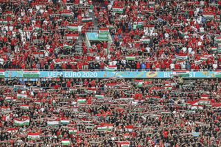Hungary's opening Euro 2020 match against Portugal was played in front of a capacity crowd