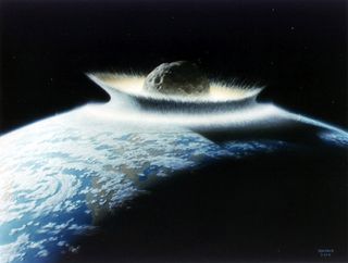 Asteroid near earth