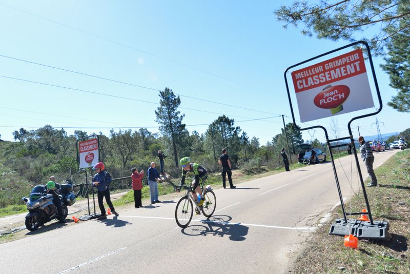 Ben King (Cannondale-Garmin) riding solo