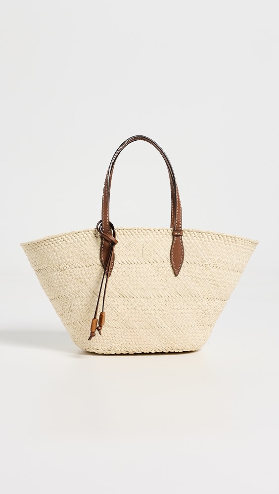 Hunting Season The Small Trapeze Basket - Natural/cognac