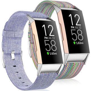 Maledan Woven Fabric Band for Fitbit Charge 4