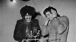 Lynott and Bob Geldof sing backing vocals for Blast Furnace And The Heatwaves, 1977.