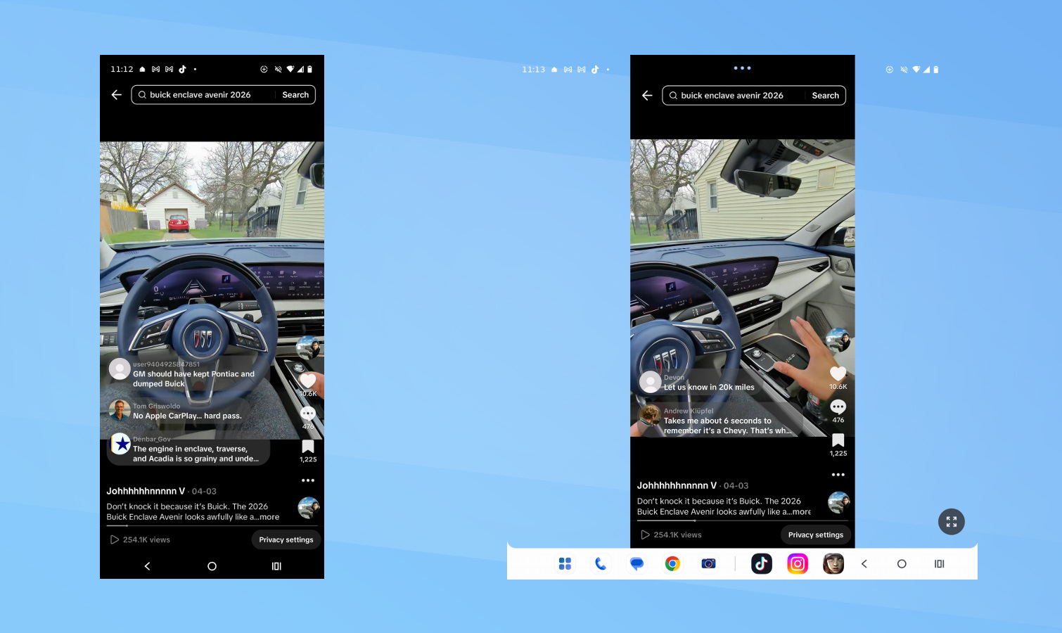 foldable app layouts.