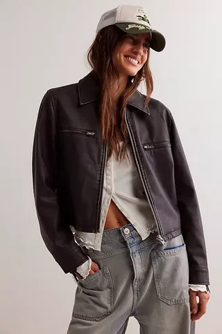 We the Free Ellery Vegan Leather Jacket