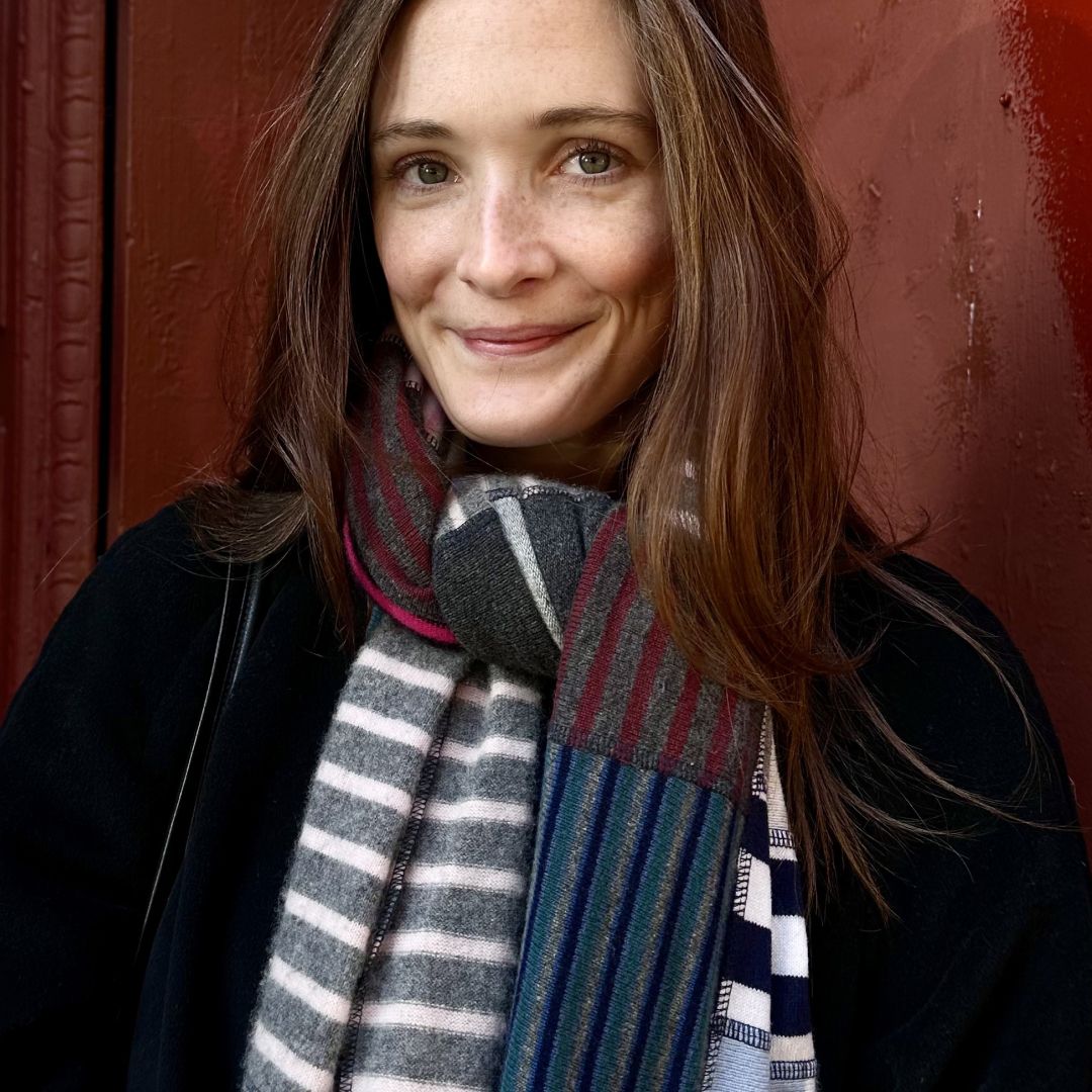 Grace O’Neill Dougherty wearing a scarf