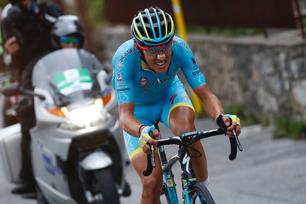 Diego Rosa (Astana) on the attack