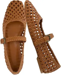 Cushionaire Weston Hand Woven Dressy Ballet Flats