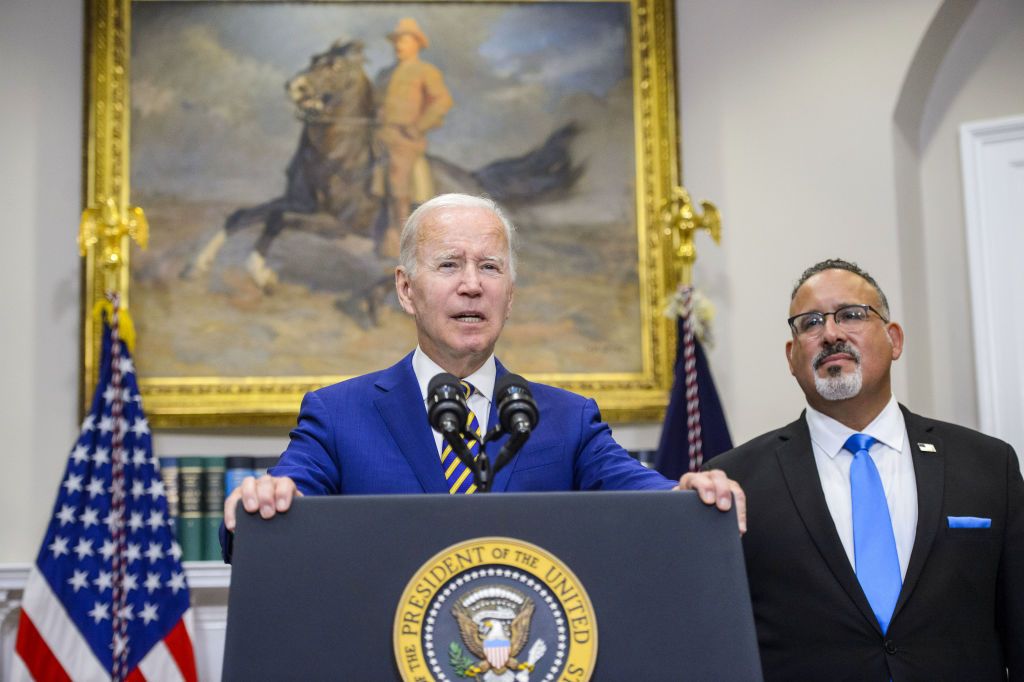 Joe Biden, Miguel Cardona