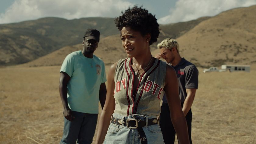 Keke Palmer, Daniel Kaluuya, and Brandon Perea in Nope