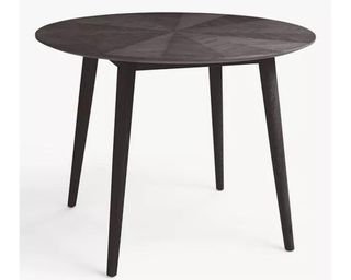 Croft Collection Iona 4 Seater Round Dining Table in black