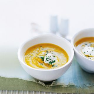 Carrot, Butternut Squash and Coriander Soup
