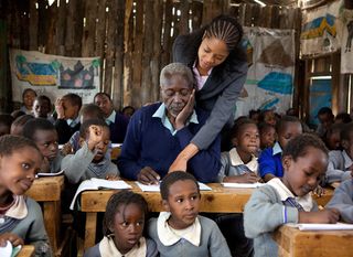 Oliver Litondo and Naomie Harris in The First Grader