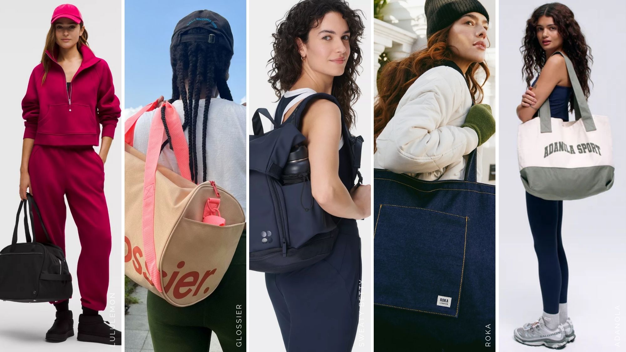 models wearing the best gym bags tested by MC UK