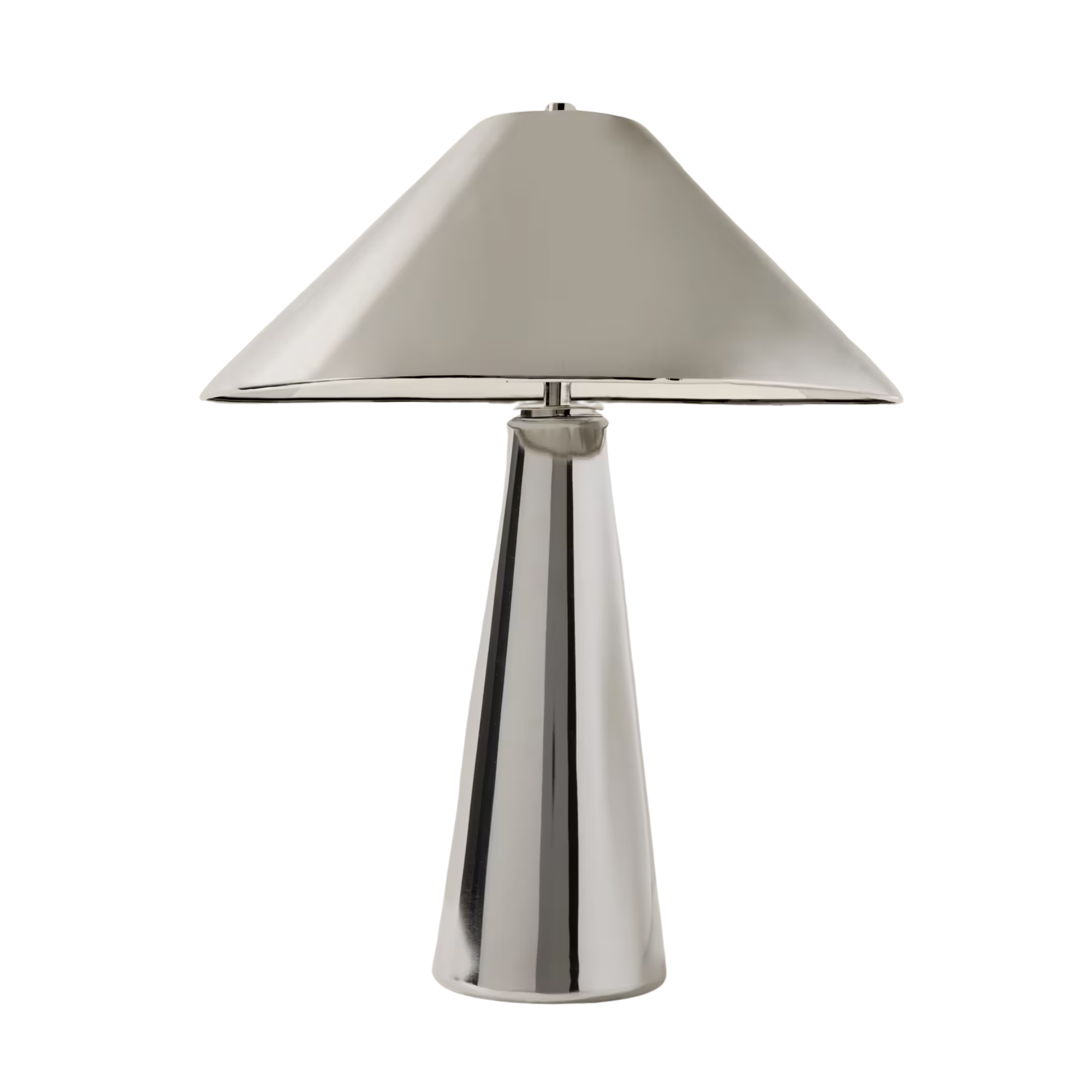 a nickel table lamp