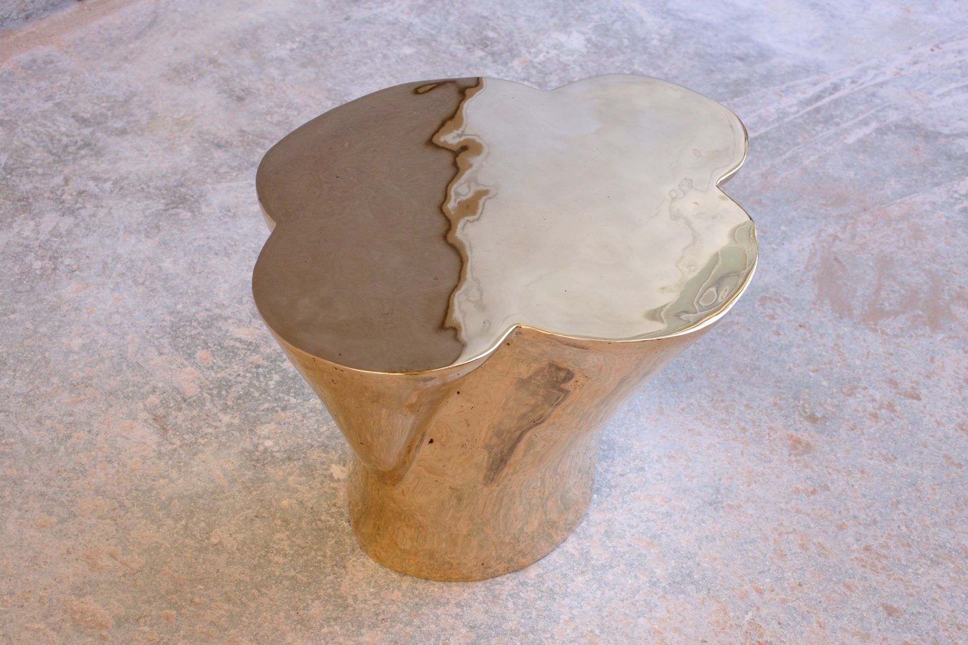 Voukenas Petrides, Cloud Side Table, 2023, Bronze