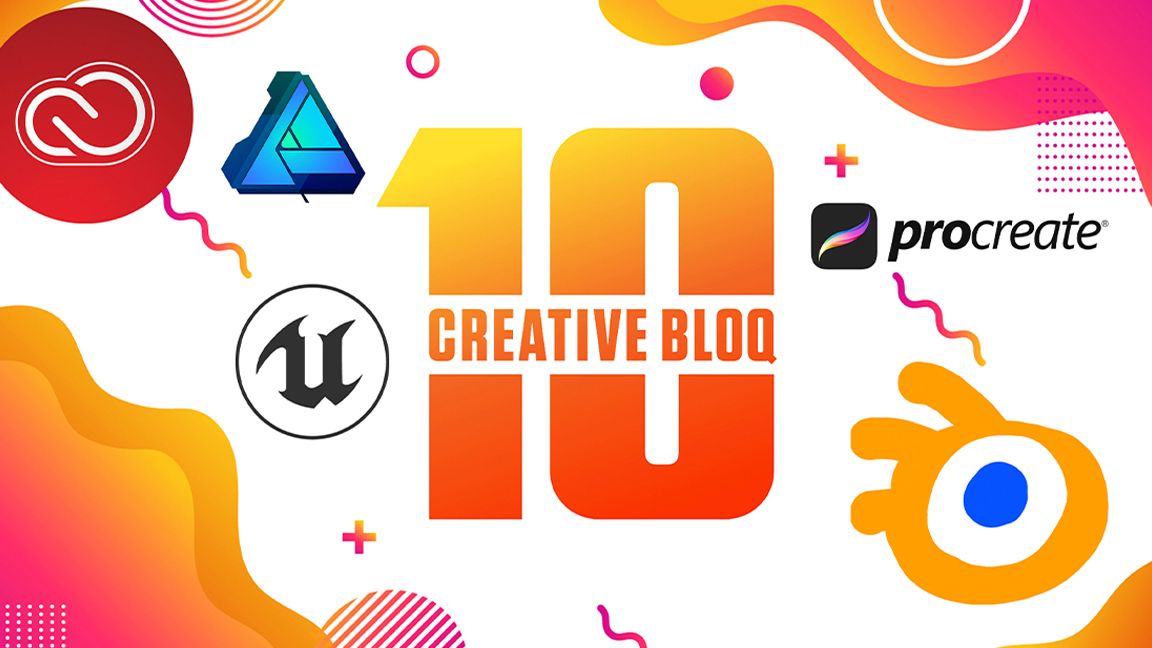 The best software of the decade; a logo of the cb at 10 awards with software logos