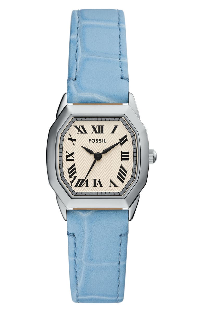 Harlow Croc Embossed Leather Strap Watch, 27mm