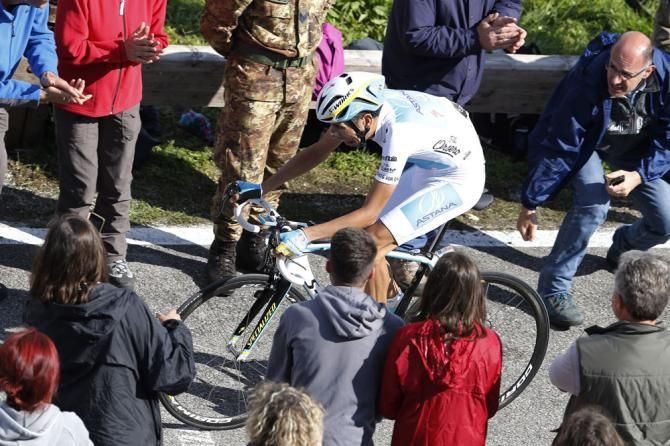 Fabio Aru (Astana Pro Team) came close to another stage win in the Giro d'Italia