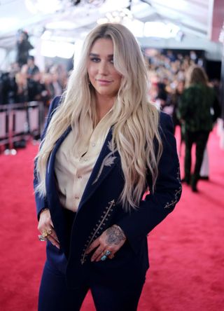 Kesha attending the Grammy Awards in 2018