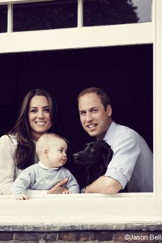 Kate Middleton, Prince William and Prince George: 2014