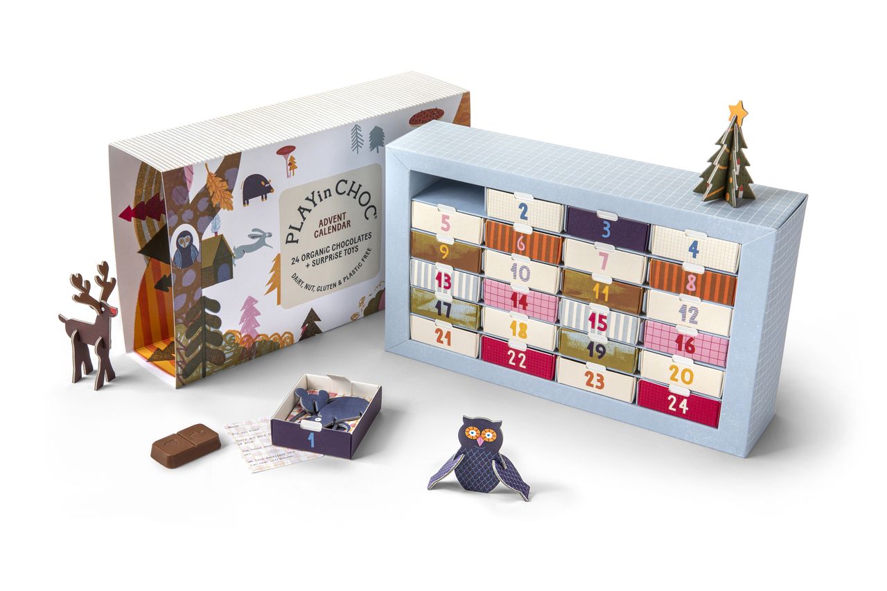 PLAYin CHOC Organic Chocolate Advent Calendar