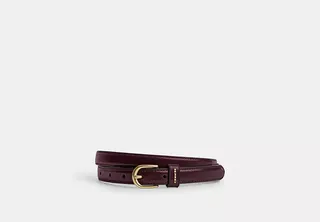 Gold/merlot Classic Buckle Belt, 18 Mm