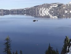 A 2017 file photo showing a rescue at Crater Lake in Oregon.